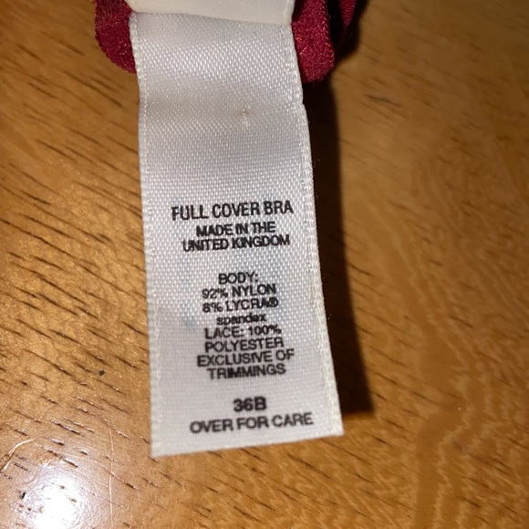 VICTORIA'S SECRET Full Cover VINTAGE Bra Underwire Decorative Details VTG 36B - Picture 8 of 10